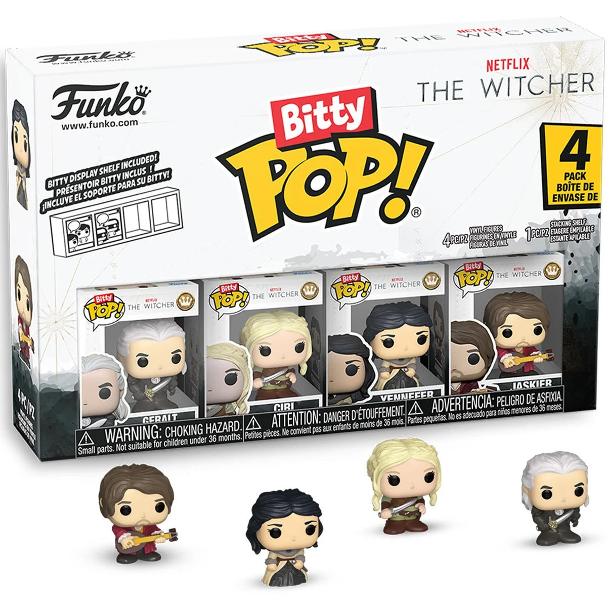 Funko Bitty Pop! Netflix The Witcher Geralt 4-Pack