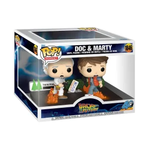 Funko Pop! MOMENT Back to the Future 40th Anniversary Doc & Marty