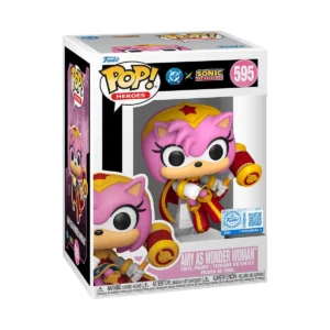 Funko Pop! Justice League x Sonic the Hedgehog Amy as Wonder Woman