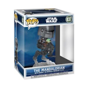 Funko Pop! RIDES Star Wars: The Mandalorian and Grogu The Mandalorian with Grogu in Imperial Remnant AT-RT