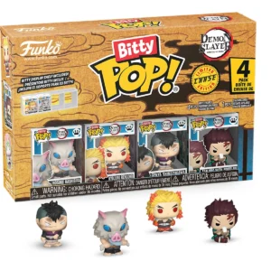 Funko Bitty Pop! Demon Slayer Inosuke Hashibira 4-Pack