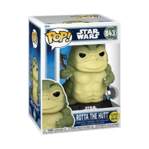 Funko Pop! Star Wars: The Mandalorian and Grogu Rotta the Hutt GITD
